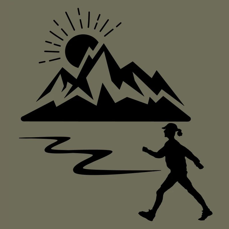 Hiker, woman, mountains