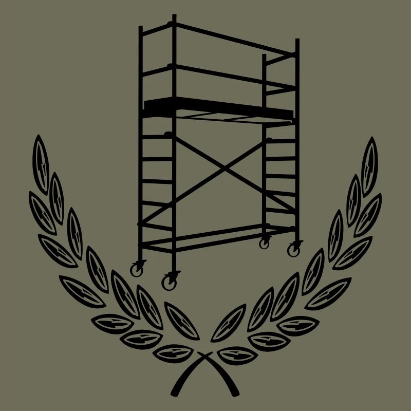 Échafaudage en couronne de laurier – design épuré