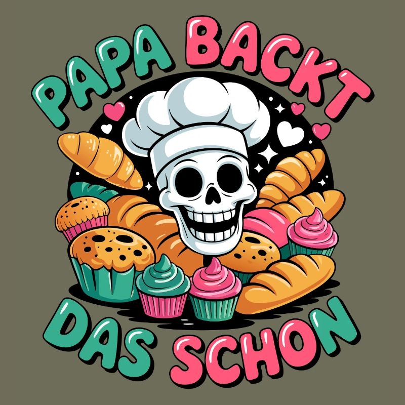 Dad bakes it nicely