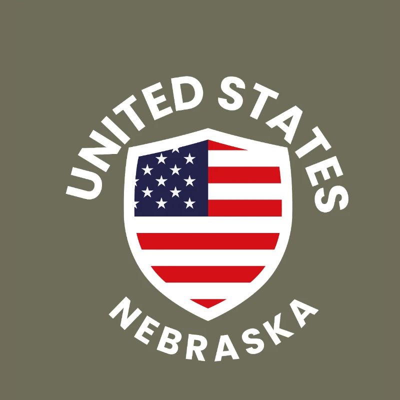 Nebraska Flag Shield Patch
