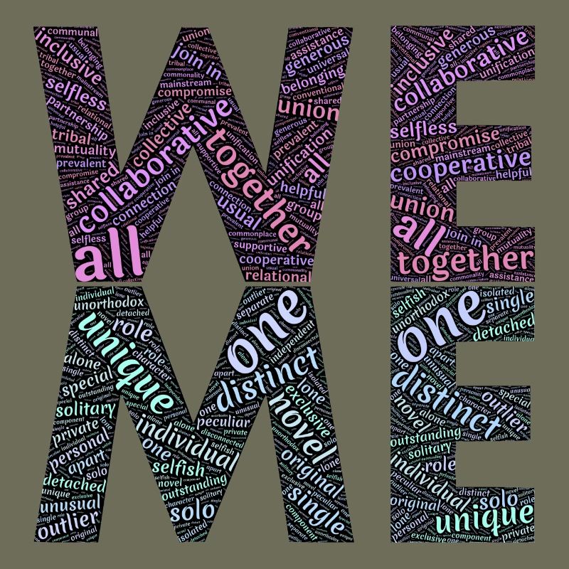 we & me