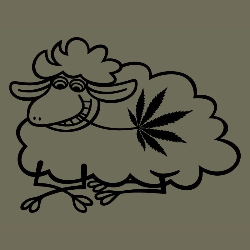 Schaf Hanf liegend