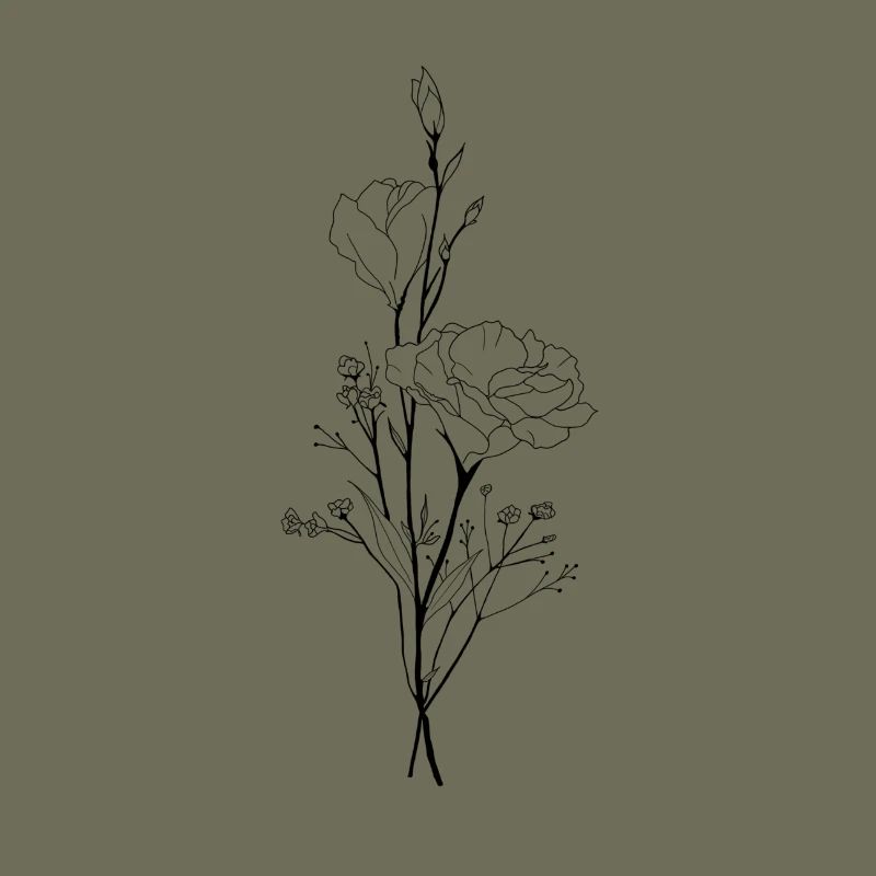 Minimal Blumenstrauß