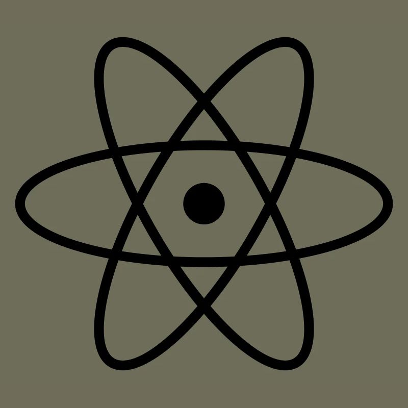 Atom Symbol Idee Geschenk Zeichen Physik
