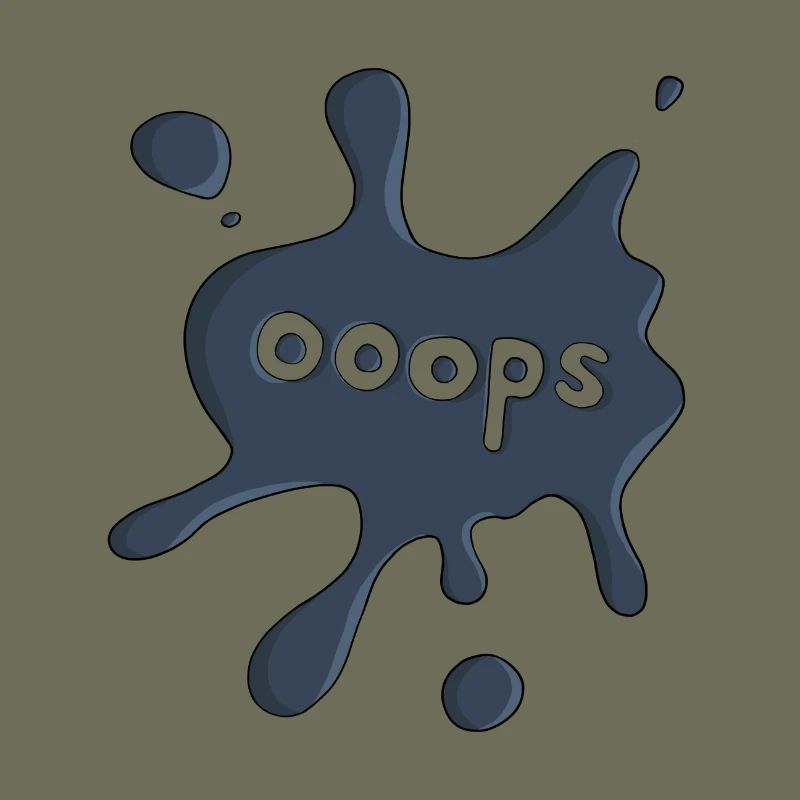 Fleck ooops dunkelblau