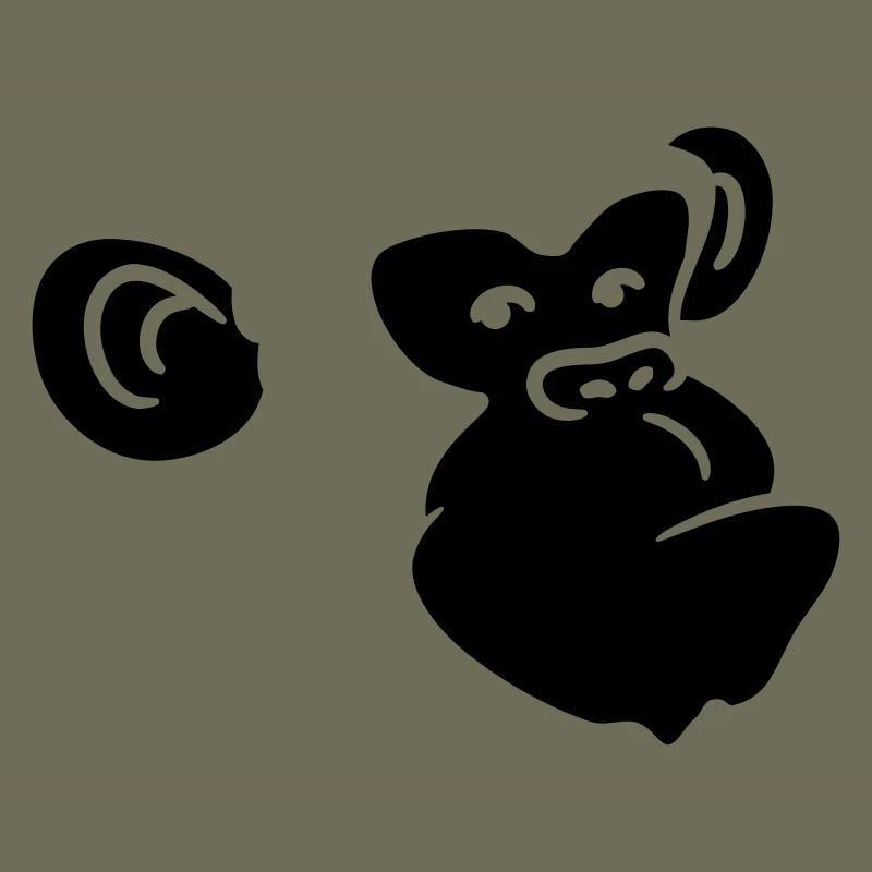 Conception de tête de singe cool