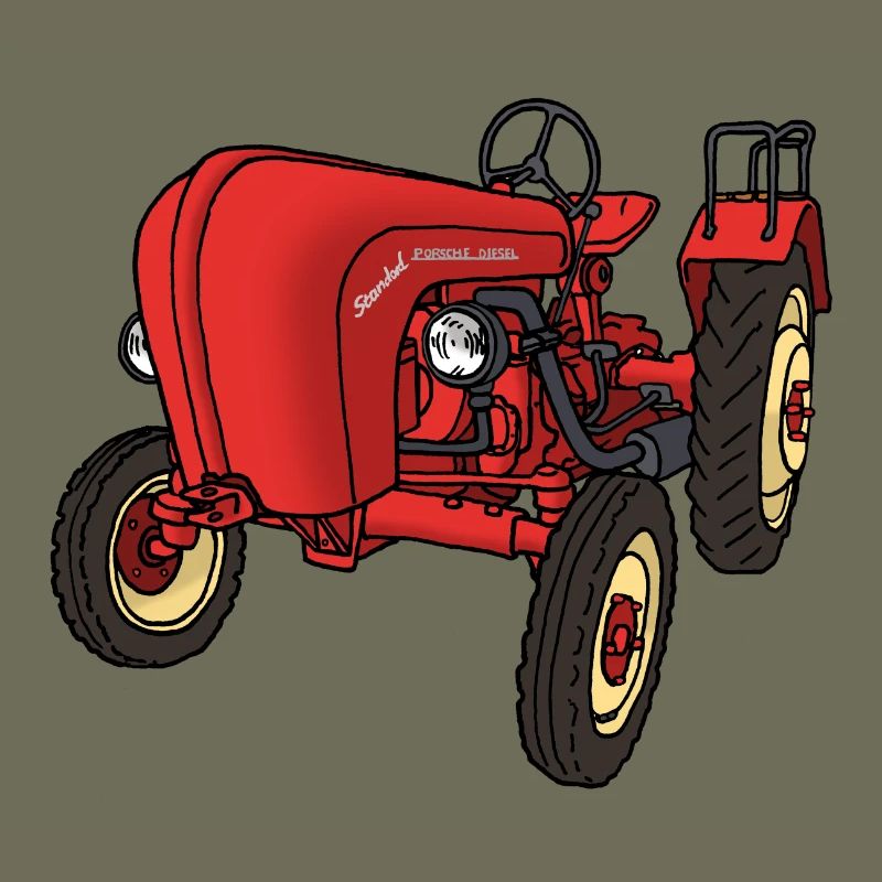 Roter Trecker