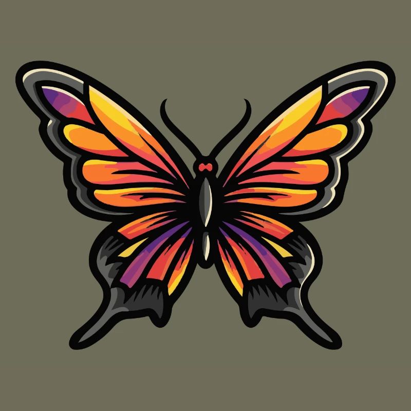 Schmetterling Comic
