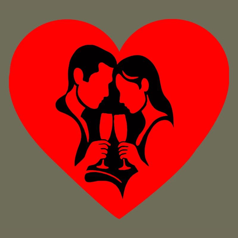 Silhouette de la Saint-Valentin
