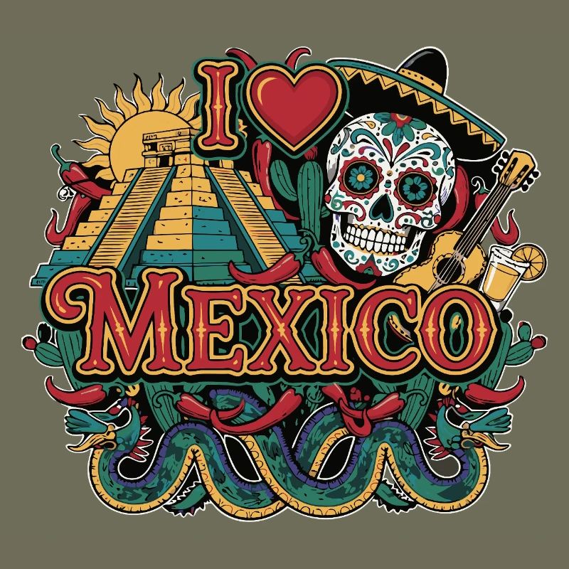 I Love Mexico Vacation