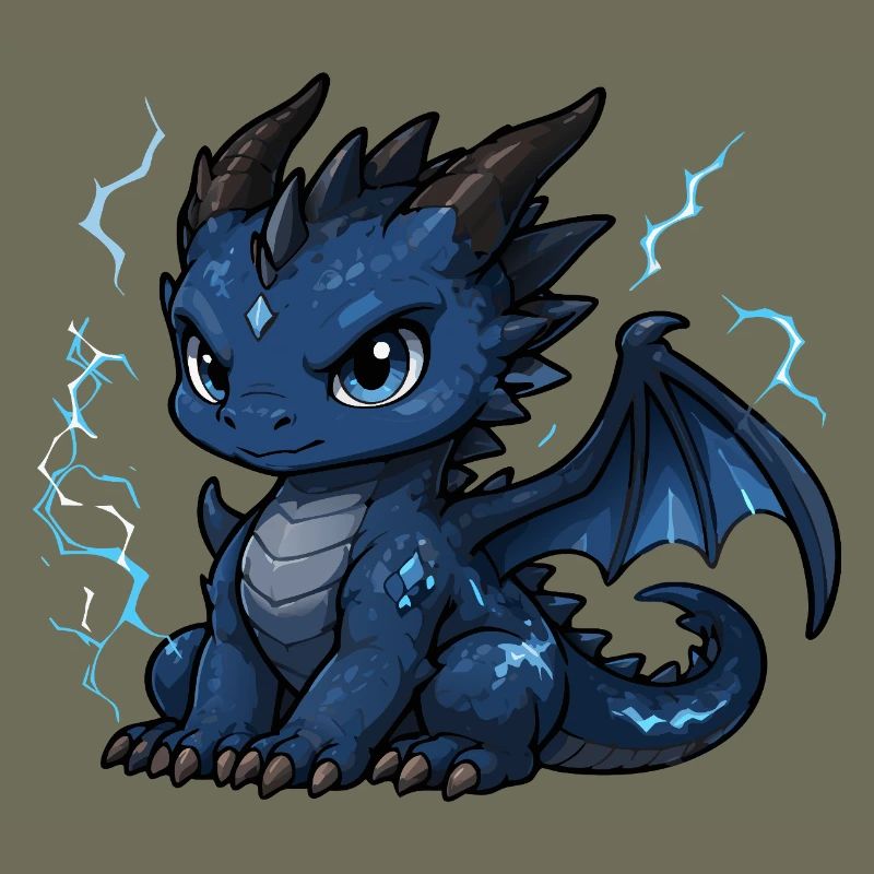Blue Lightning Dragon