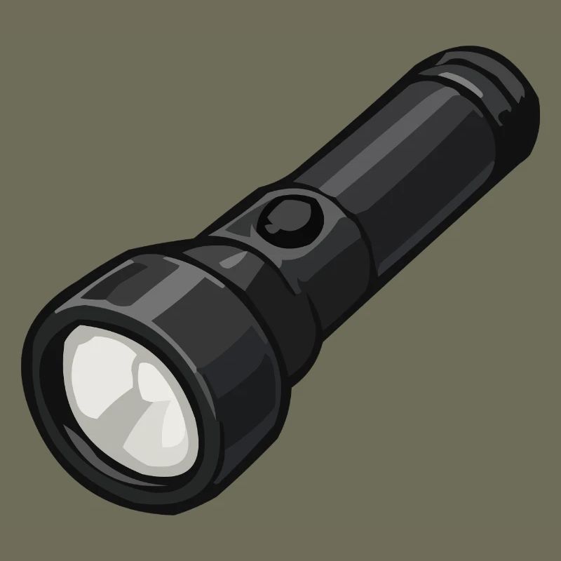 Illustration de lampe torche compacte