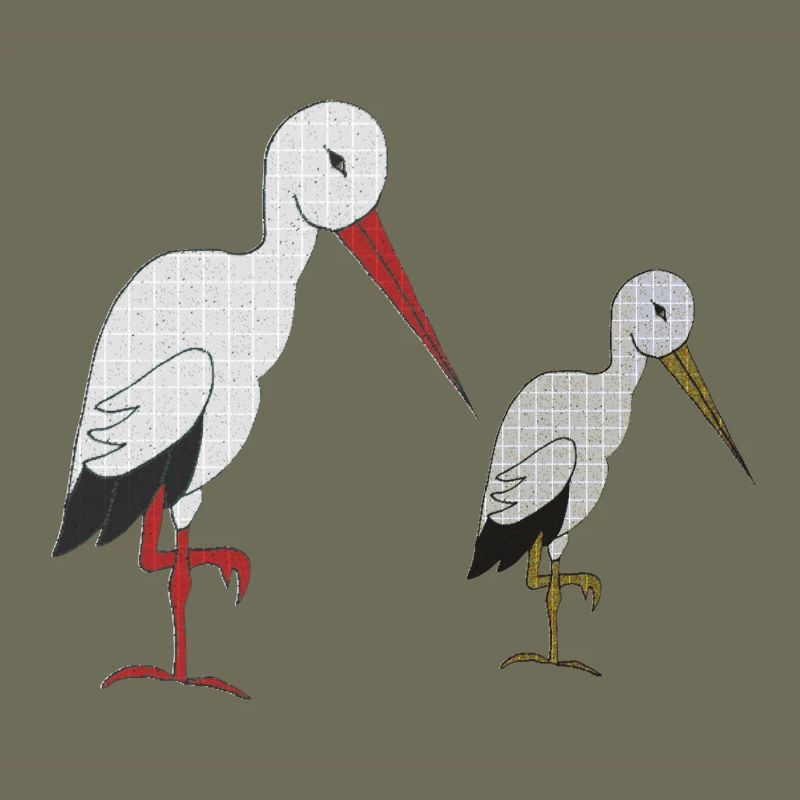 storch mit kind