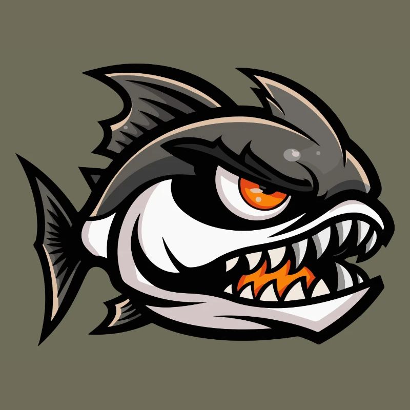 Piranha Fish Comic