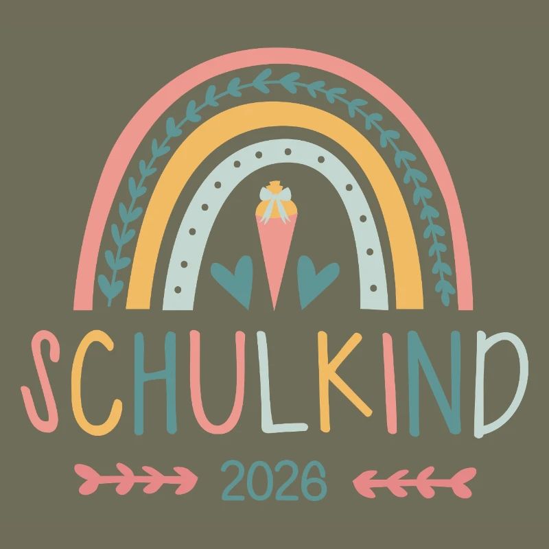rainbow Regenbogen Schulkind 2026