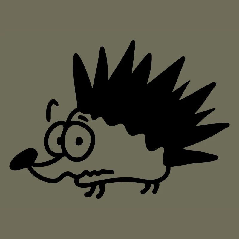 anxious Igel - line