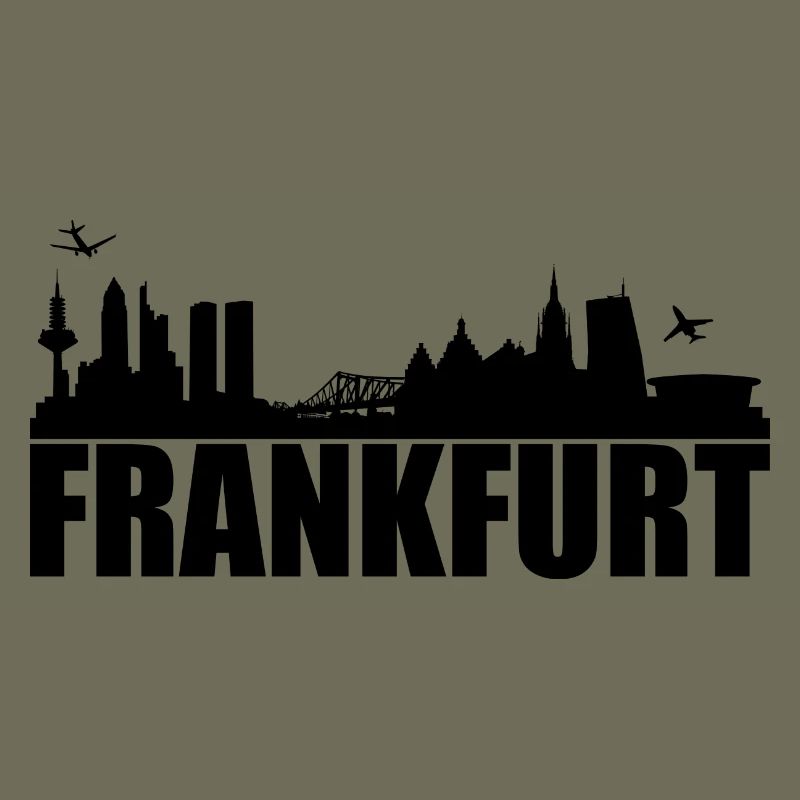 Frankfurt Skyline Silhoue