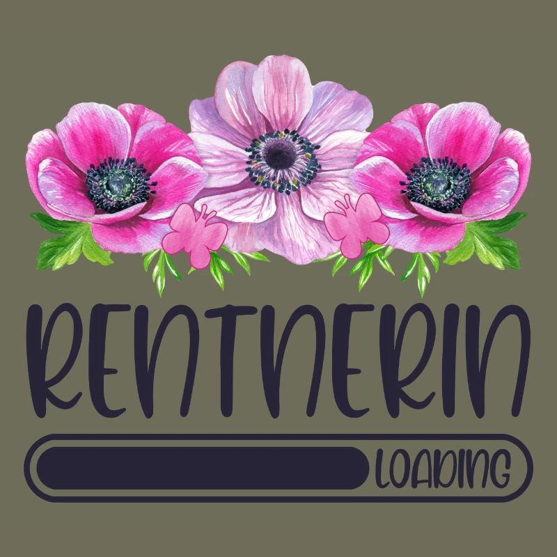 Rentnerin Loading Blumen