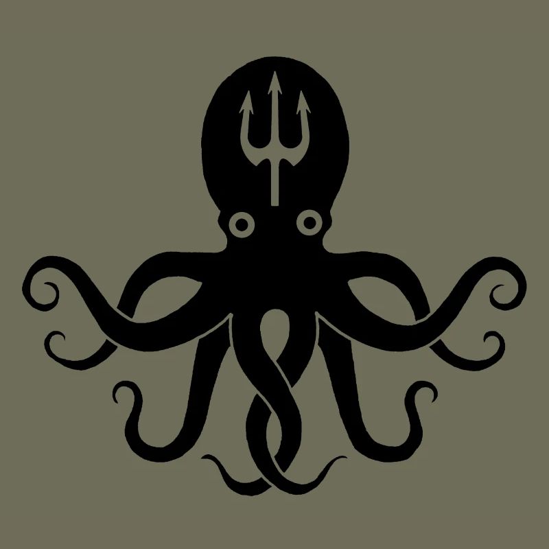 Schwarzer Oktopus