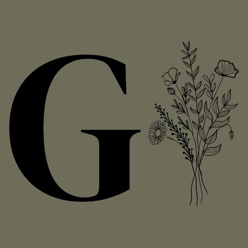 Minimalistische Blumen
