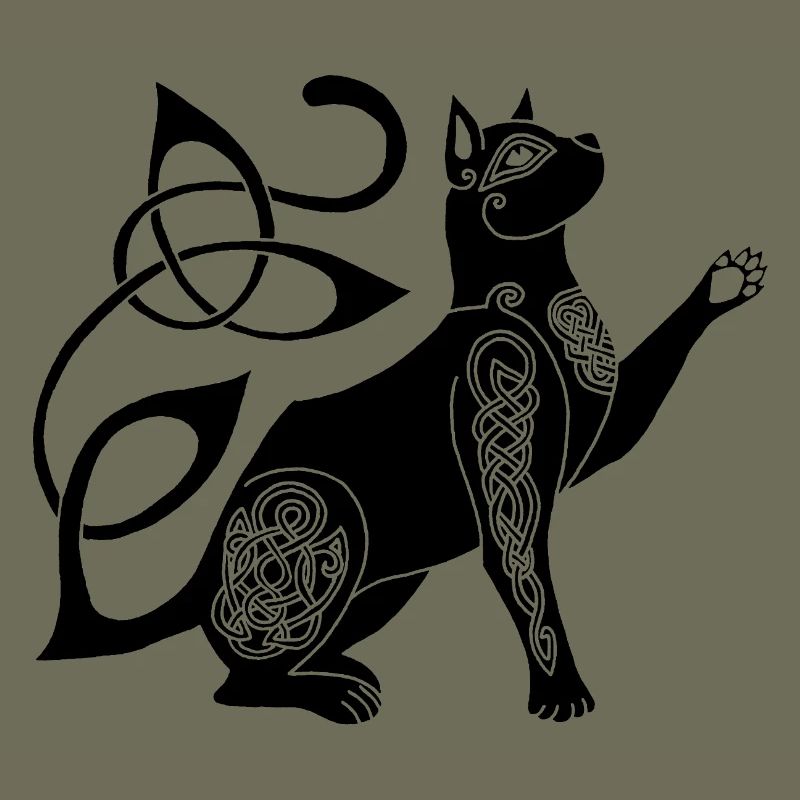 Celtic Black Cat