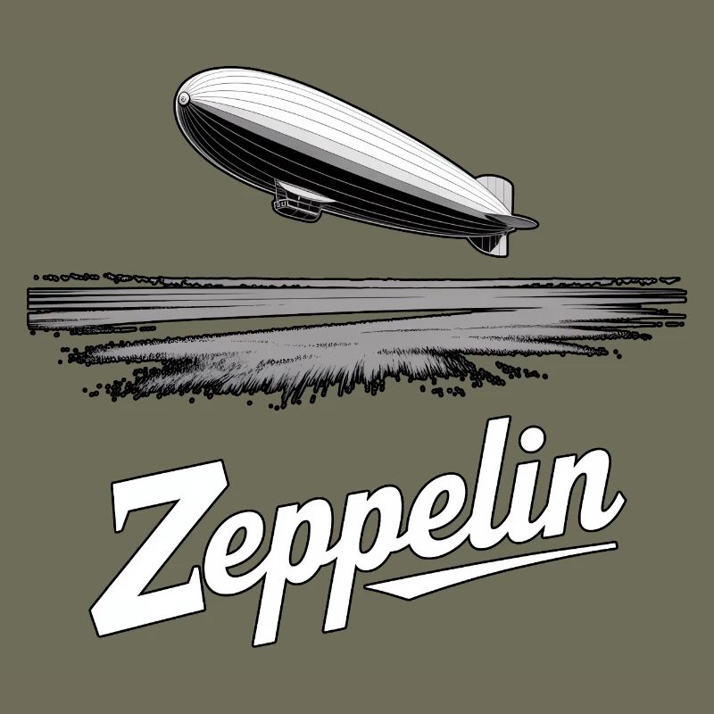 Dirigeable Zeppelin Rétro Vintage