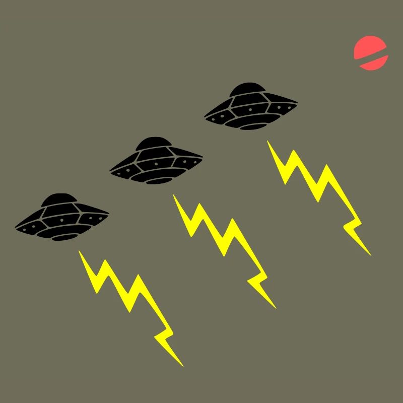 Invasion d’OVNIs, attaque éclair Vector extraterrestre
