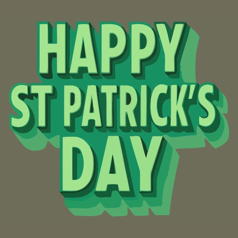 Joyeux Saint-Patrick Vert Pop Art