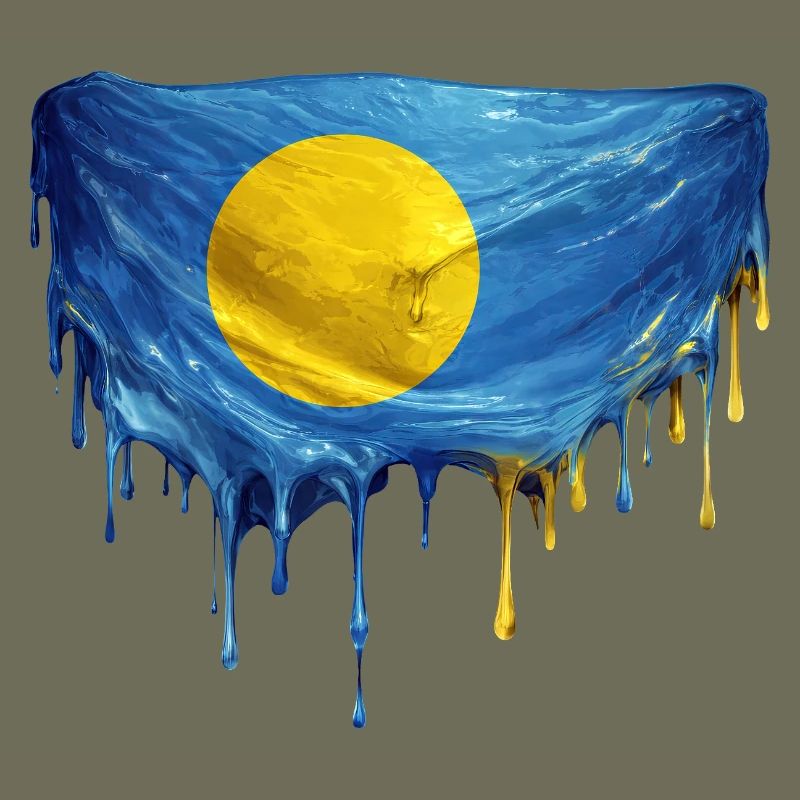 Drapeau Dégoulinant de Palaos