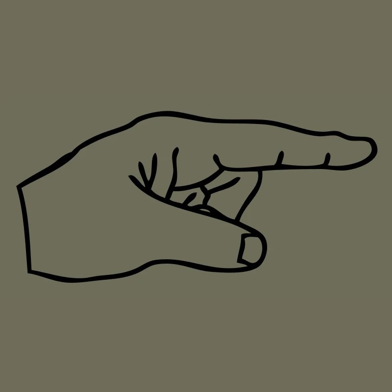 Zeigefinger der Hand Fingerspitze