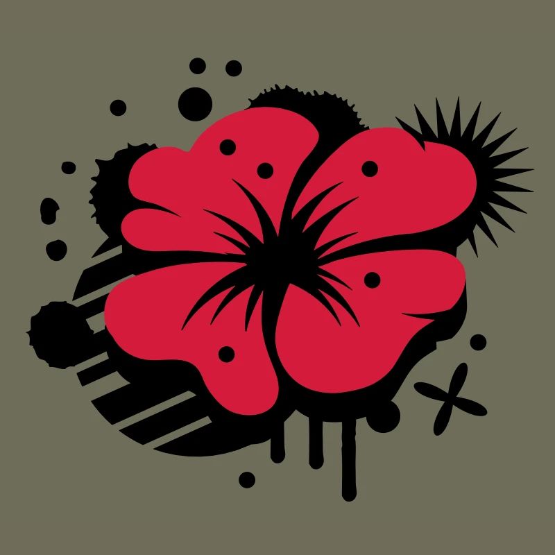 Un coquelicot comme un graffiti