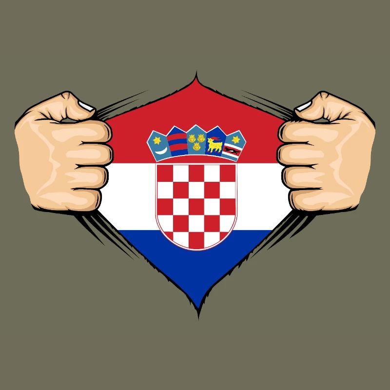 Conception du drapeau de la Croatie