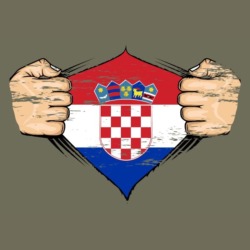 Drapeau de la Croatie utilisé