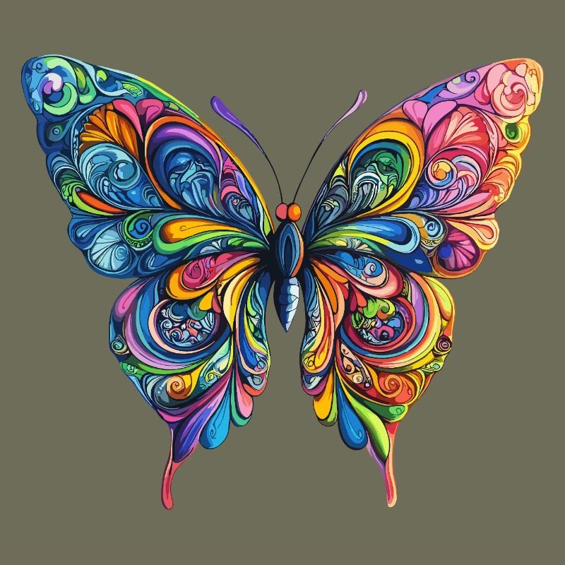 Bunter Farbenschmetterling