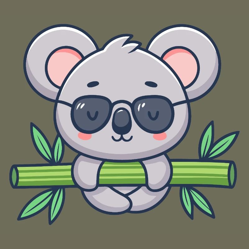 Koala on Solar Bamboo