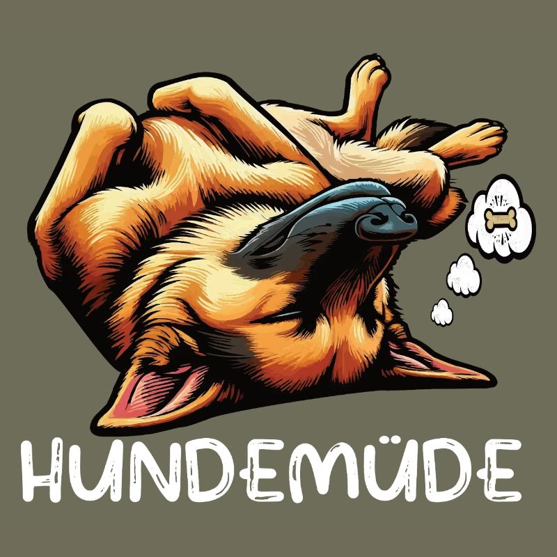 Hundemüde Deutscher Schäferhund Schäferhundhalter