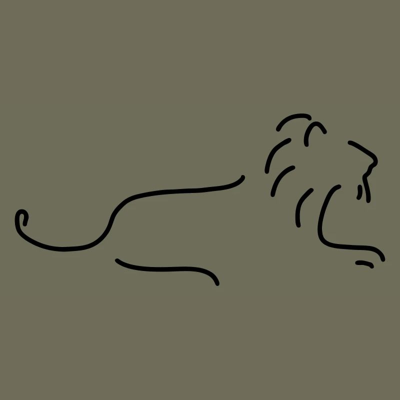löwe mit mähne