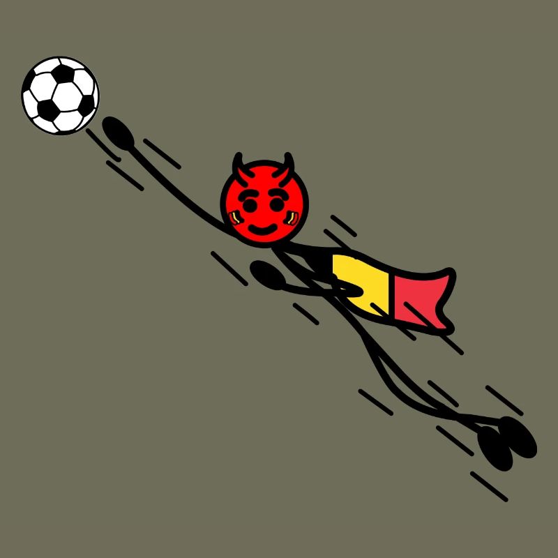 Flying Red Devil Held Keeper