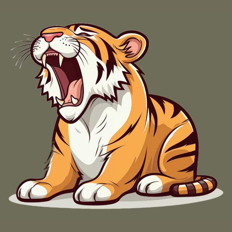 Müder Tiger