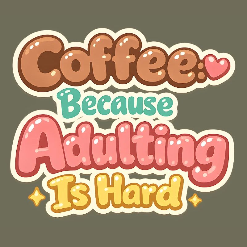 Coffee, because growing up is hard – funny things