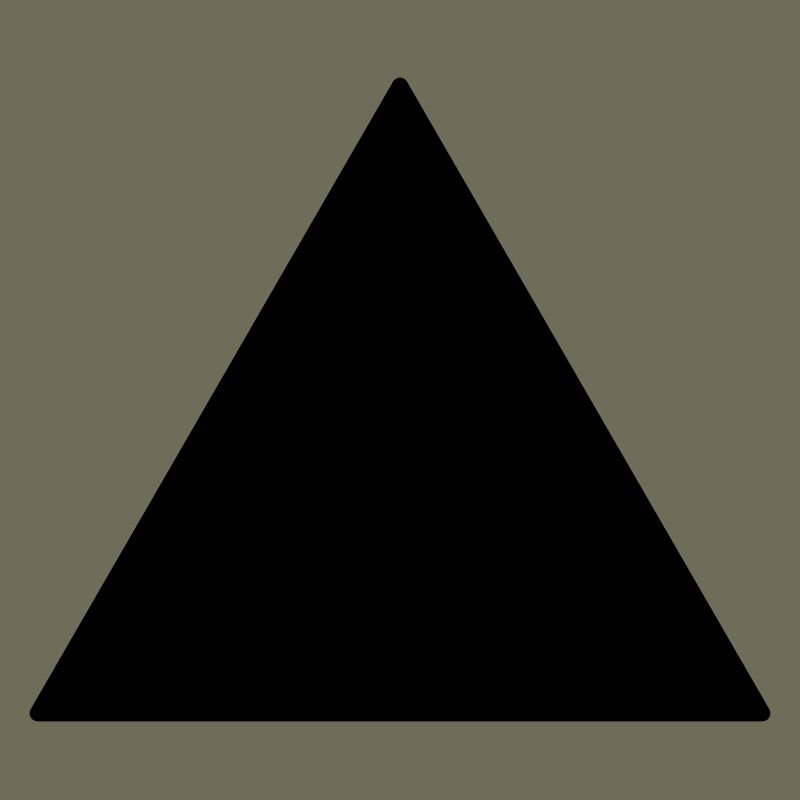 Symbol triangle equilateral black