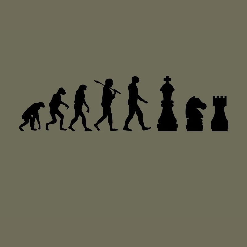 pièces d'échecs d'échecs Evolution cadeau