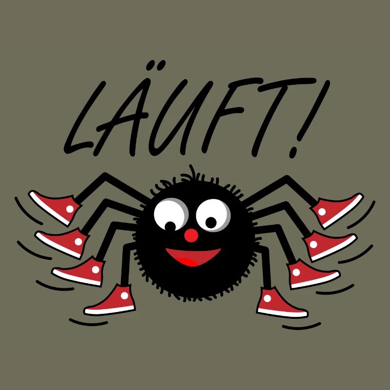 Spinne läuft