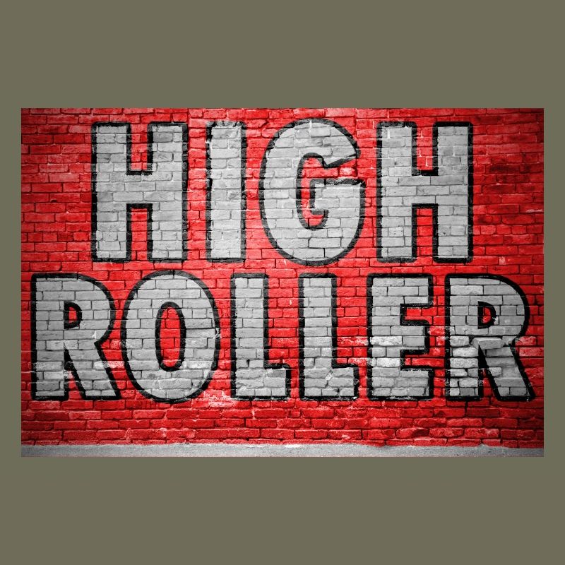 Graffiti mural en briques High Roller