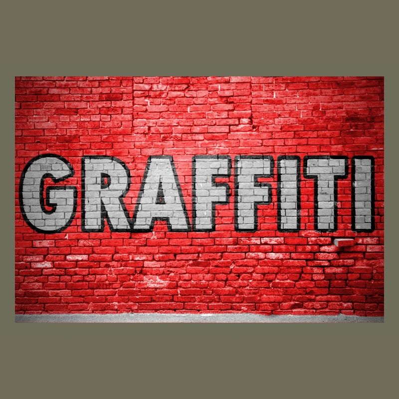 Mur de briques graffiti