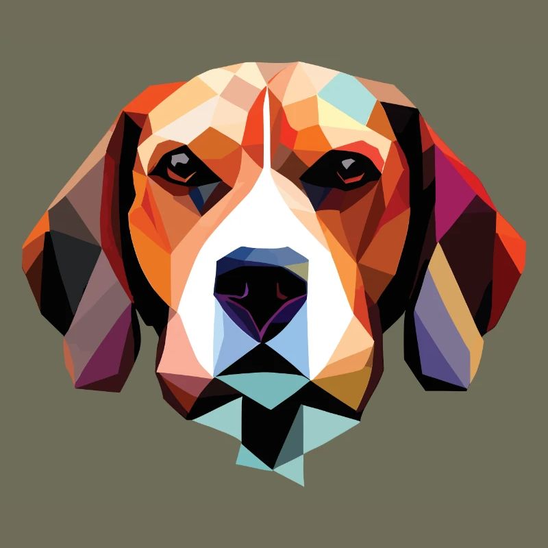 Beagle Dog Polygon