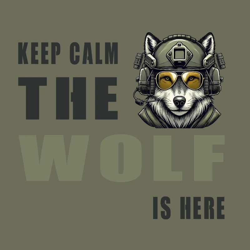 Keep Calm Wolf Is Here