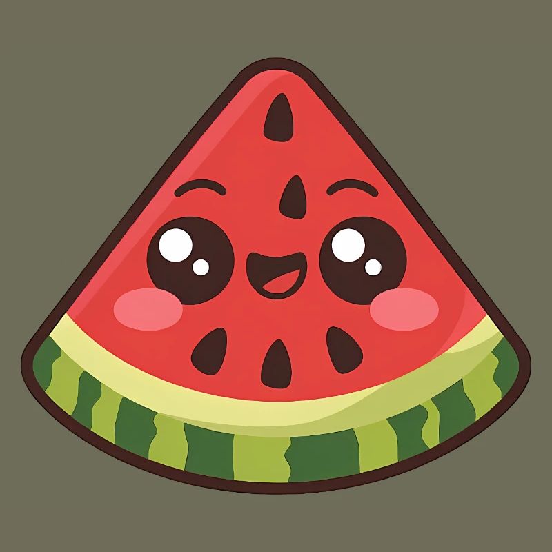 Mignonne tranche de pastèque