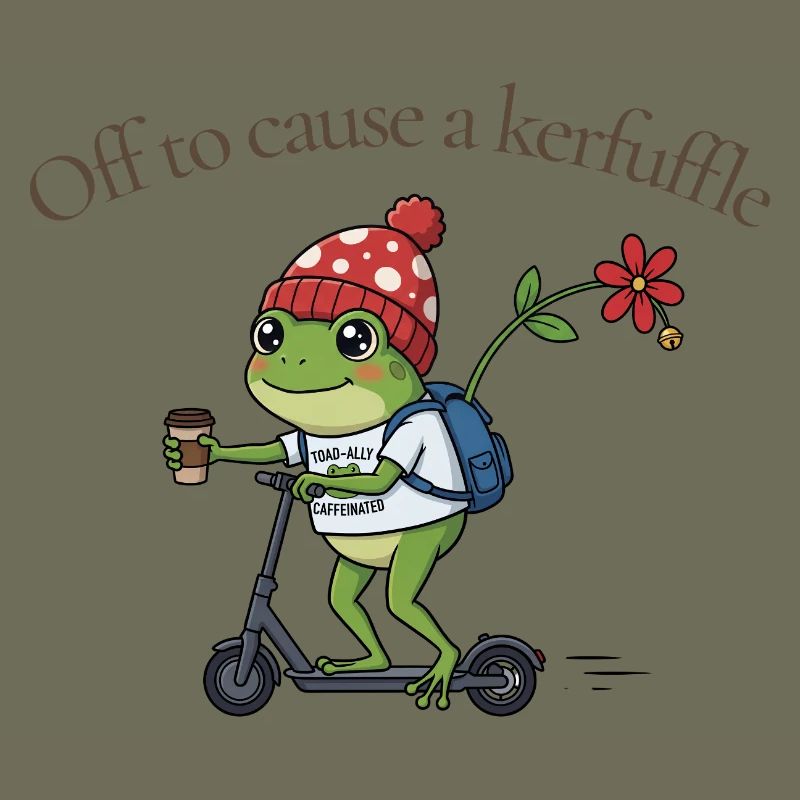 Frosch auf Roller: Kerfuffle