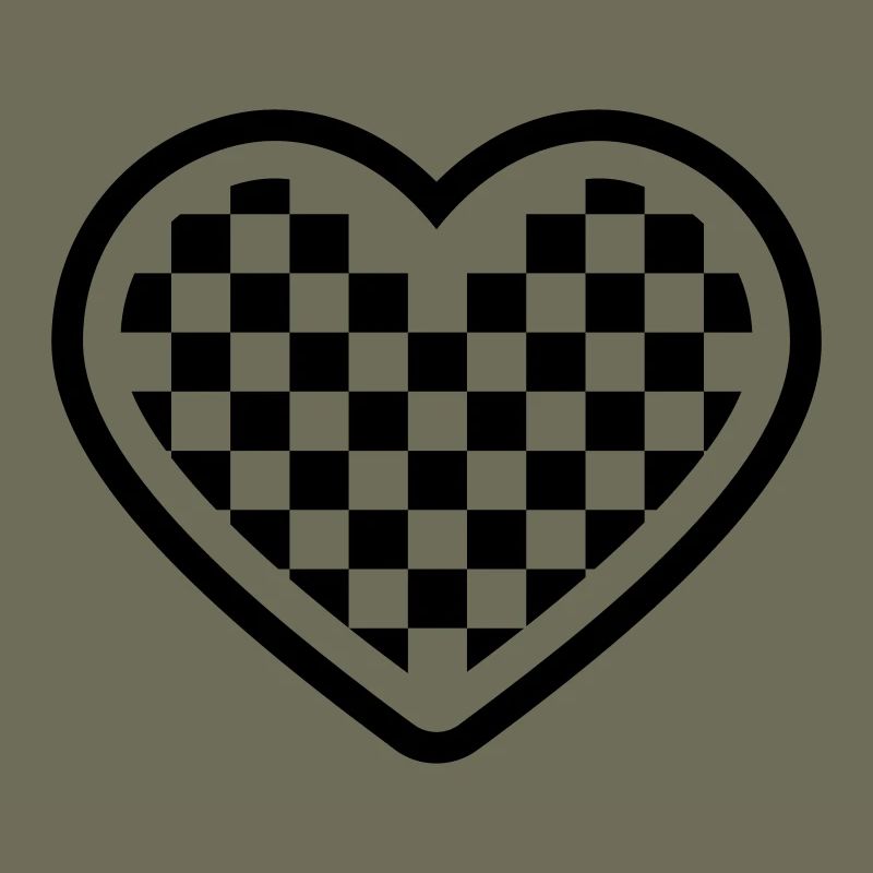 checkerboard heart